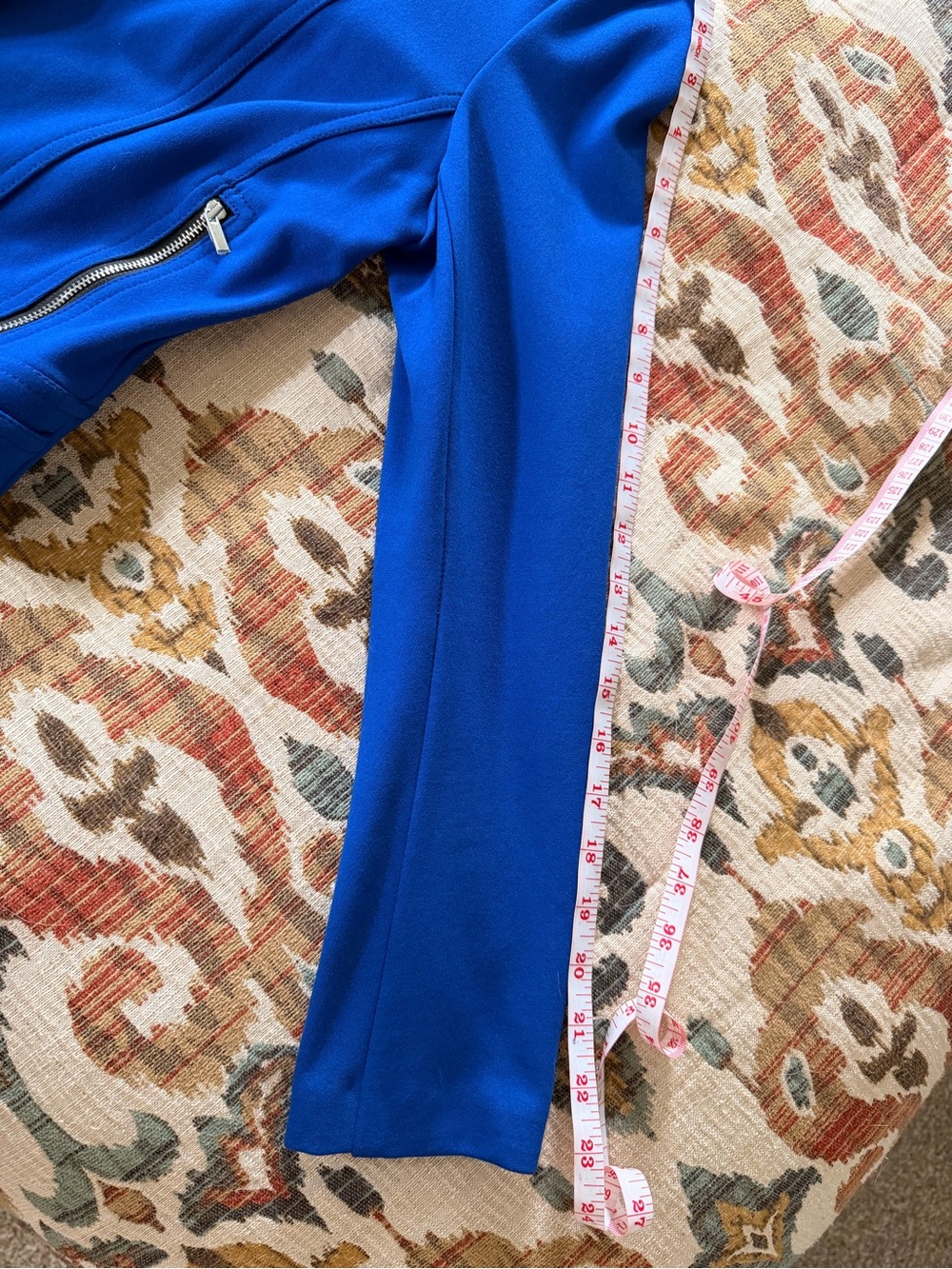 Cache Electric Blue Moto-Style Zip Jacket - Picture 8 of 9